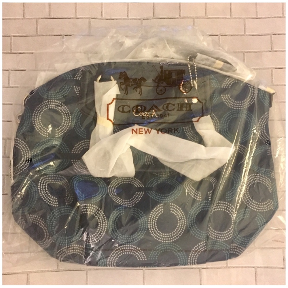 Coach - Ashley Dotted Navy Blue Bag (NWT!!) - Picture 4 of 7
